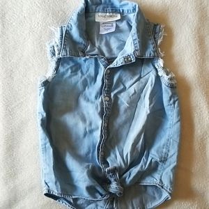 SALE 5/$20 Toughskins Sleeveless Denim Blouse